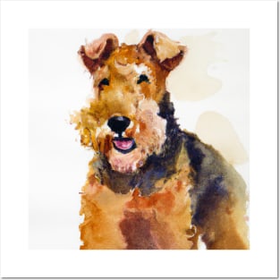 Welsh Terrier Watercolor - Dog Lovers Posters and Art